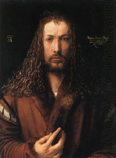 Albrecht Durer Self-Portrait in a Fur-Collared Robe china oil painting image